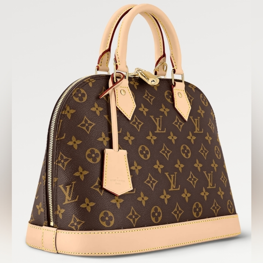 2020 EUC Louis Vuitton Alma PM Hand Bag, Monogram Canvas & Vachetta Leather